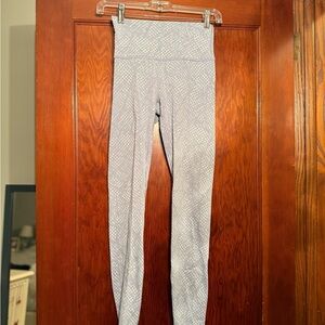 Lululemon Athletica Gray Patterned Leggings